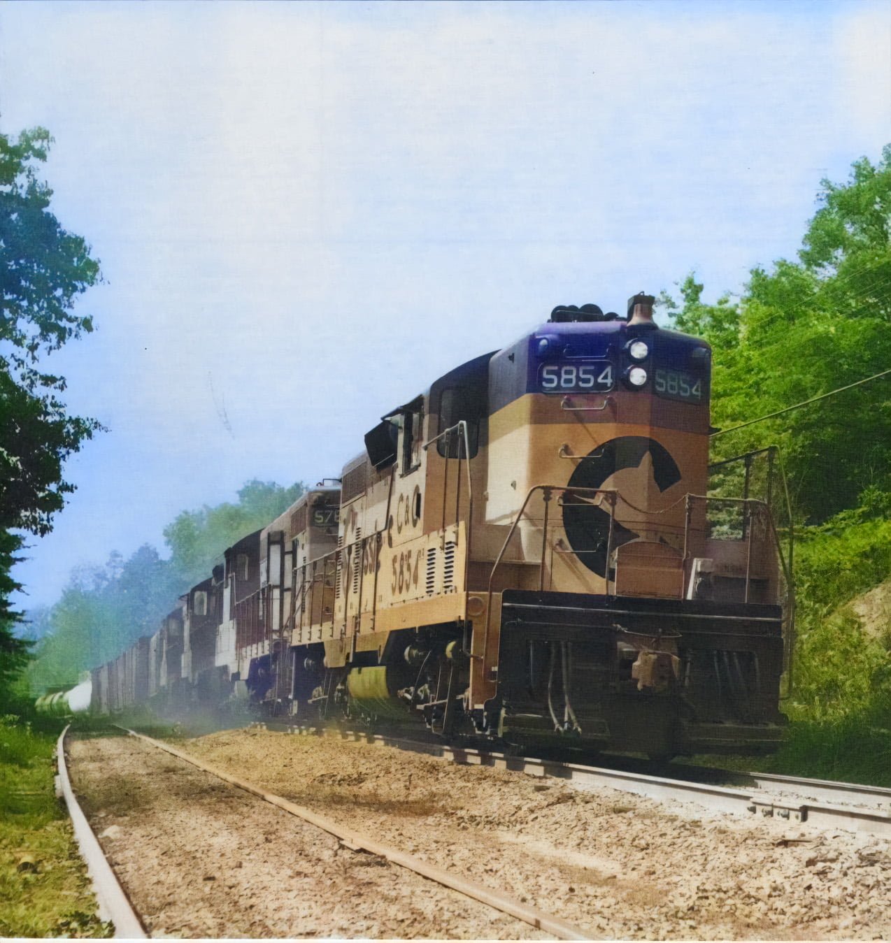 Railroad returning to Olive Hill, in model form