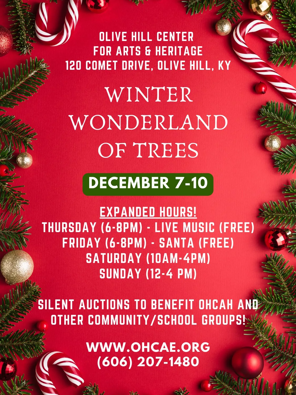 Winter Wonderland of Trees – Dec. 7-10, 2023